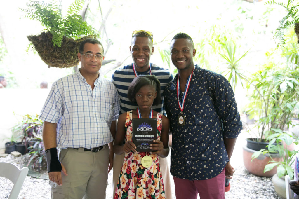 Clerona Berlinger, our first student enrolled in the Clean Hands for Haiti program, received the first Student of the Year award for her hard work, academic excellence, and dedication to her studies. After beginning school, she quickly became one of the top performing students in her entire class.  